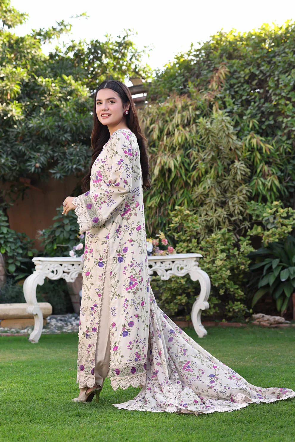 03-Piece Printed Lawn Suit | Ready To Wear