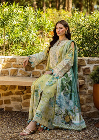 03-Piece Printed Lawn With Embroidery Suit - Ready To Wear
