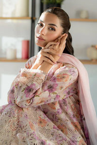 03-Piece Printed Lawn Suit With Chikankari Embroidery - Ready To Wear