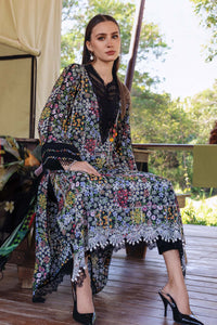 03-Piece Printed Lawn Suit With Embroidery - Ready To Wear
