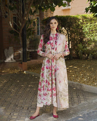 03-Piece Printed Lawn Suit - Ready To Wear
