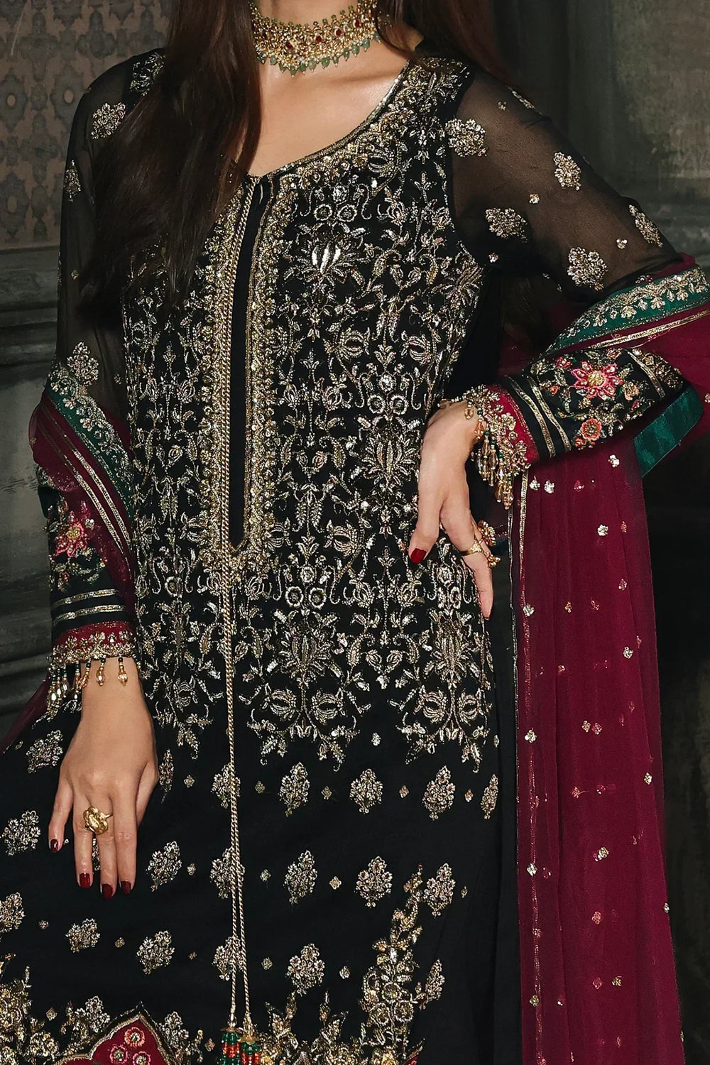 Designer Suit  4-PC  Luxury Collection Ready To Wear