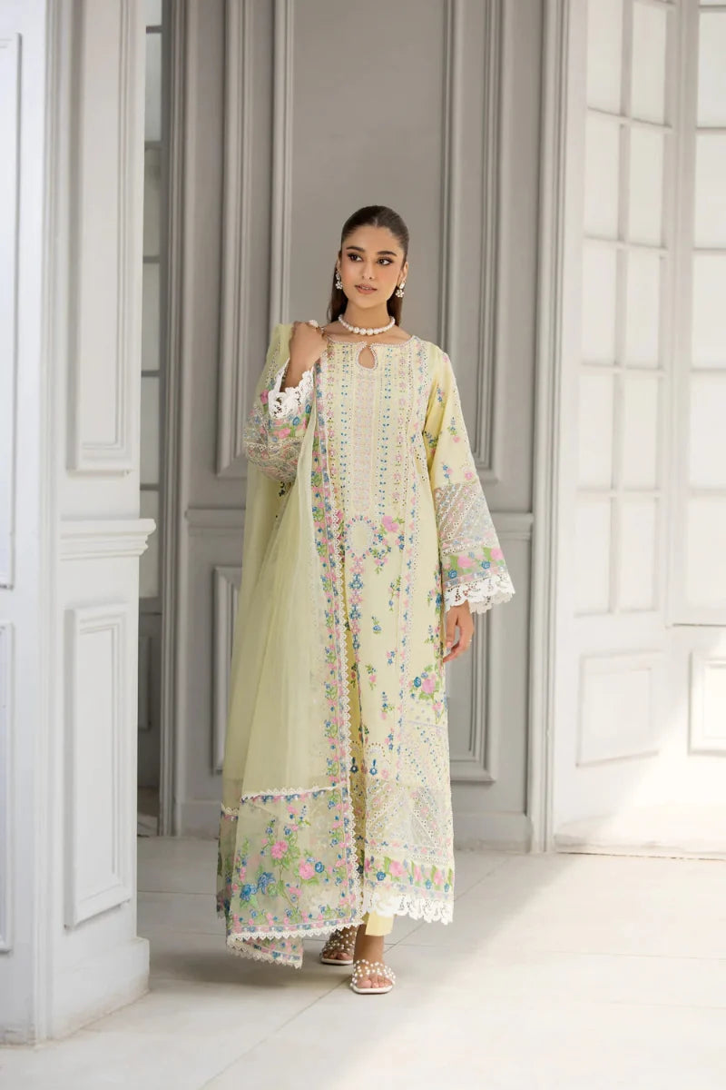 03-Piece Embroidered Chikankari Suit | Ready To Wear