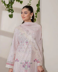 03-Piece Lawn Suit With Embroidery - Ready To Wear