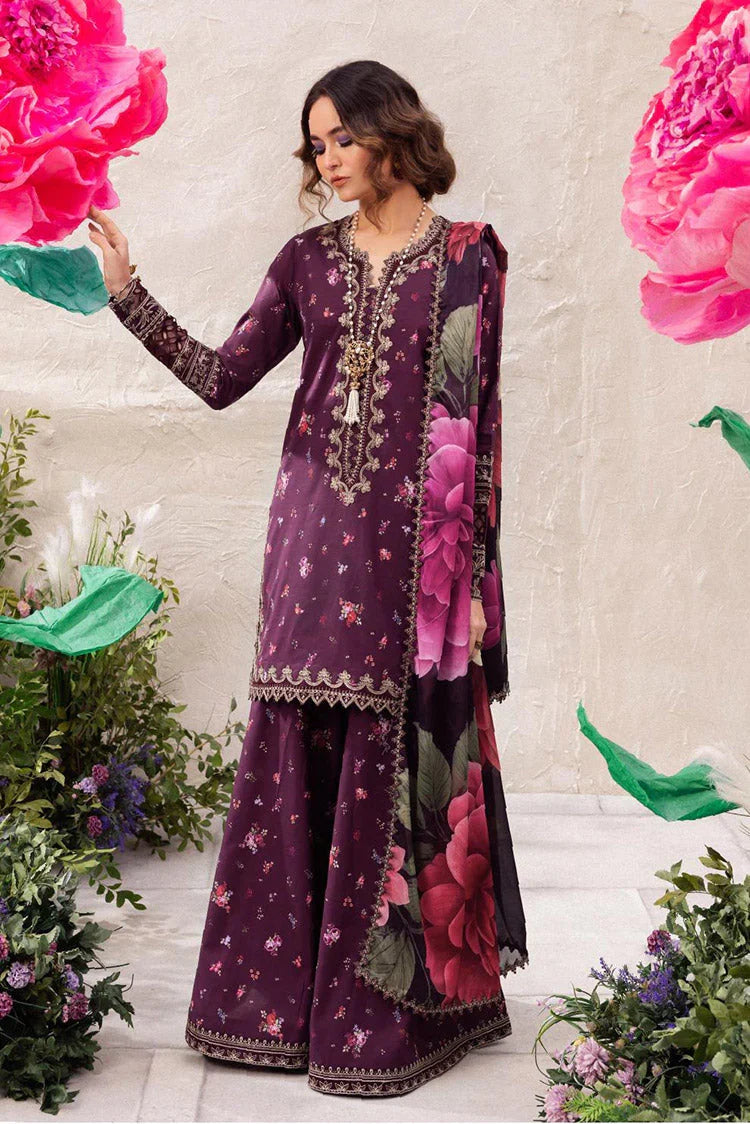 03-Piece Printed Lawn Suit With Embroidery | Ready To Wear
