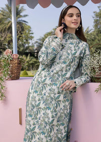 03-Piece Printed Lawn Suit With Chikankari Embroidery- Ready To Wear