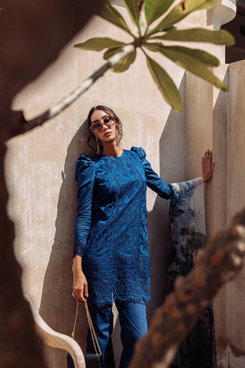 3 Piece Stitched Lawn Suit - Ready To Wear
