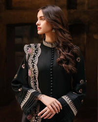 3 Piece Stitched Lawn Suit - Ready To Wear