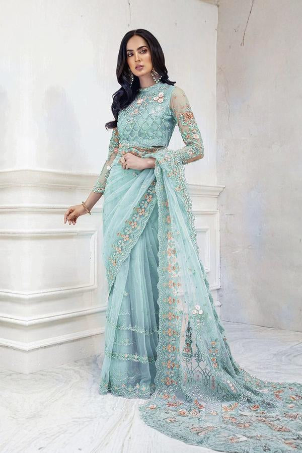 Unstitched Designer Saare - Ready To Wear