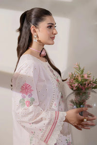 03-Piece Lawn Suit With Organza Dupatta | Ready To Wear