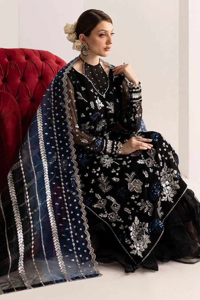 03-Piece Chiffon Suit With Embroidery - Ready To Wear