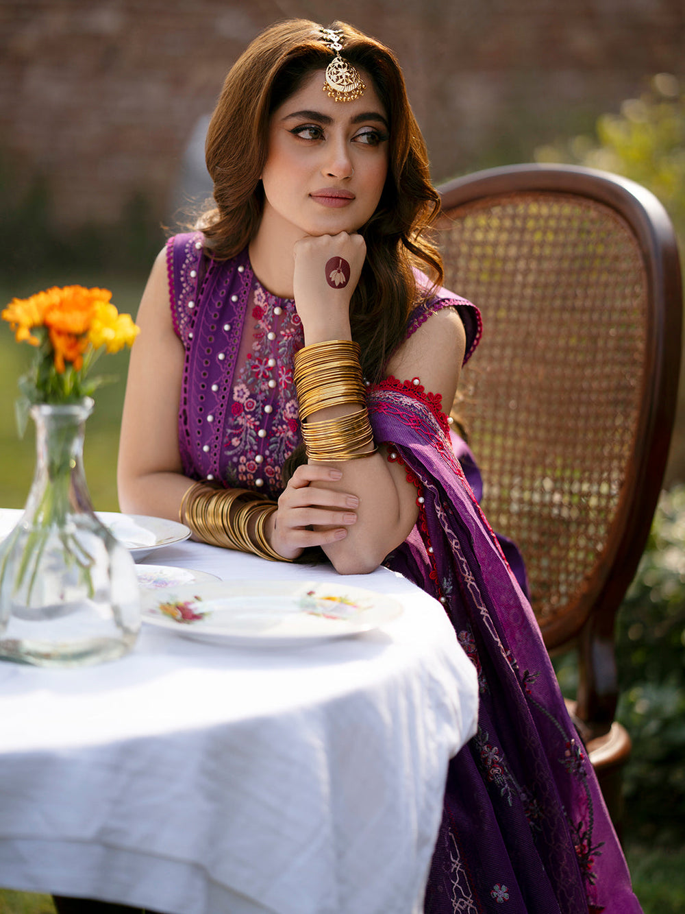 3 Piece Stitched Chikankari Suit - Ready To Wear